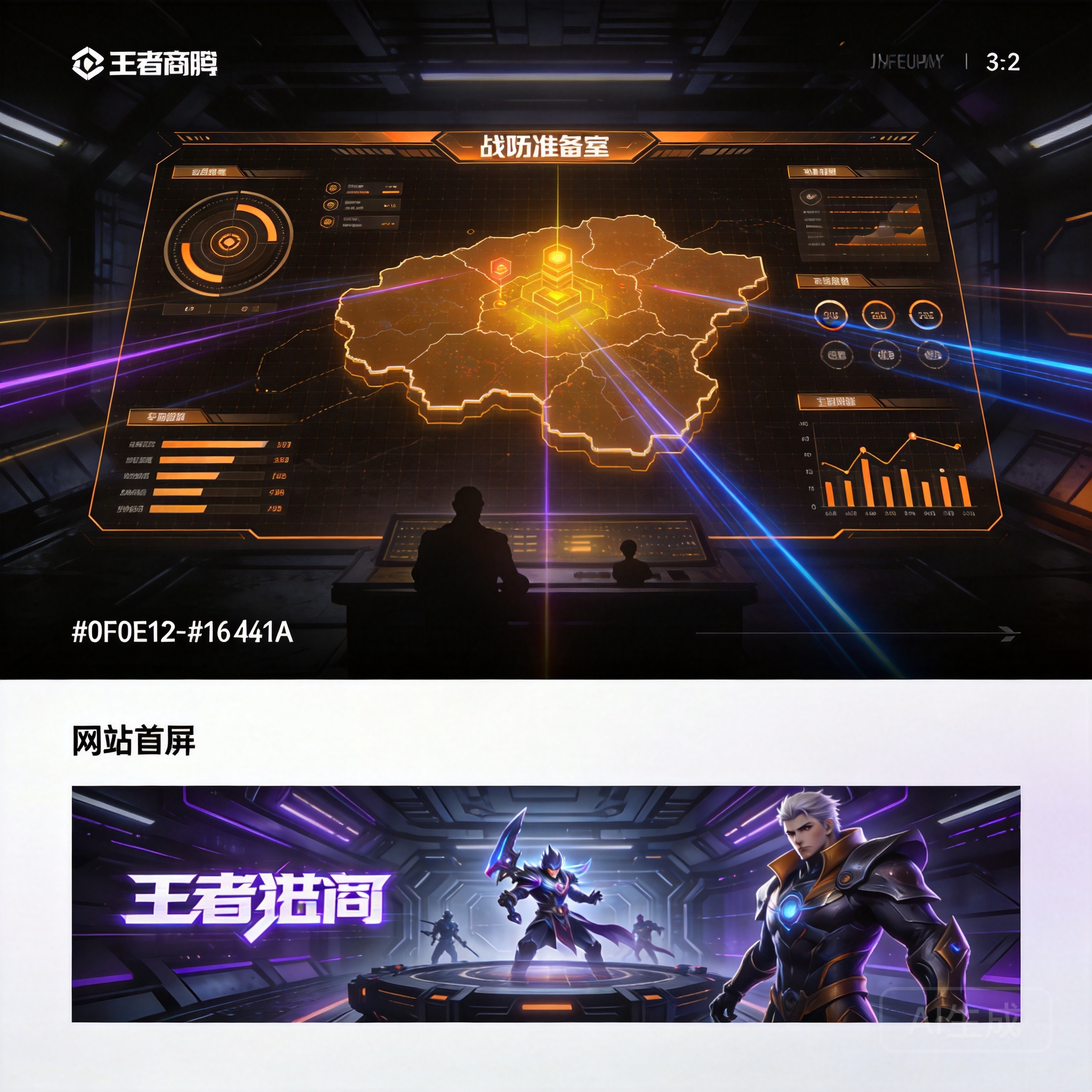 王者荣耀全民电竞主题插画